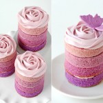 Ombre mini cakes